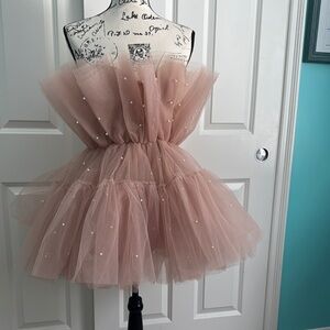 Untamed Petals by Amanda Judge Strapless Pink Dress